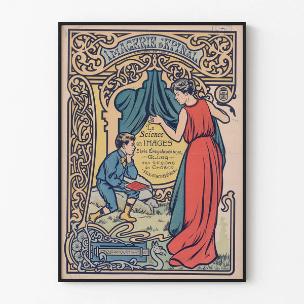 Vintage Poster The Science in Images - Encyclopedic Series Glucq