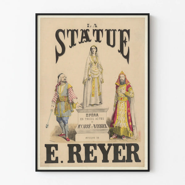 Vintage Poster Opera The Statue - Classic Wall Decoration