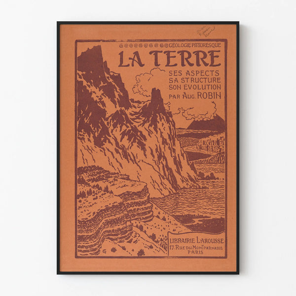 Vintage Poster The Earth - Picturesque Geology by Auguste Robin