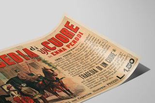 Vintage Poster of The Tragedy of a Heart by Emma Perodi — artwork view