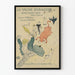 Vintage poster The Enraged Cow, illustrated newspaper