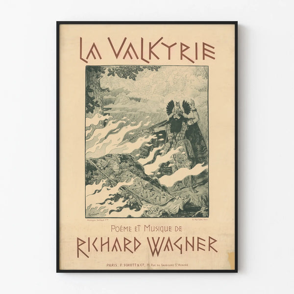 Poster The Valkyrie - Poem and Music by Richard Wagner