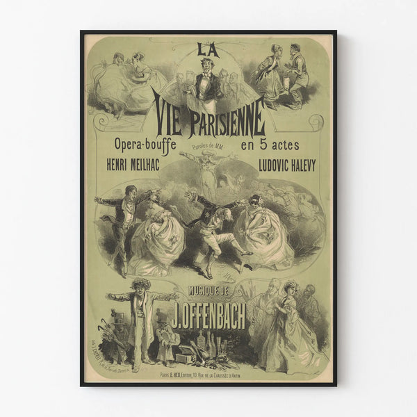 Poster La Vie Parisienne - Opéra-bouffe by J. Offenbach