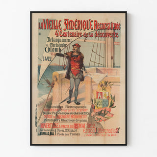 Vintage Poster Old America - 4th Centennial Discovery 1492