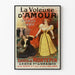Vintage poster The Love Thief by Xavier de Montepin