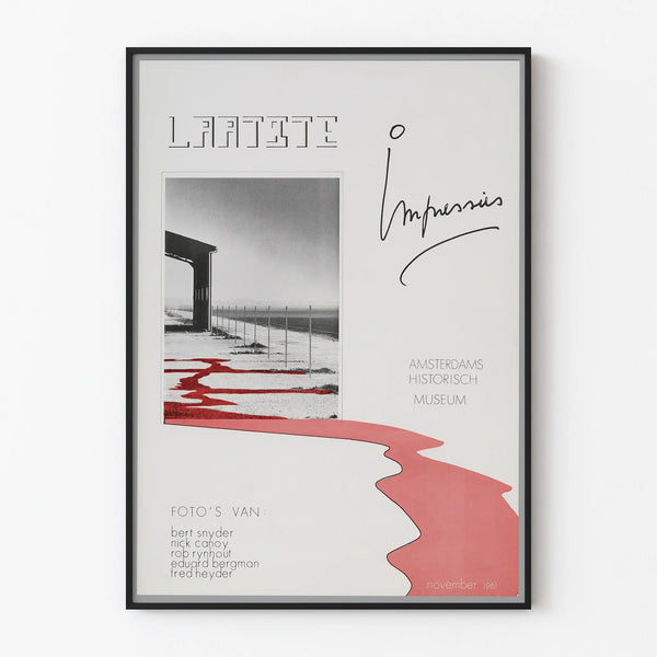 Vintage poster 'Laatste Impressies' historical museum Amsterdam 1981