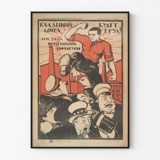 Vintage Soviet Poster Proletariat and Work