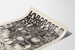 Screen-Printed Poster Laborare Necesse Est 1976