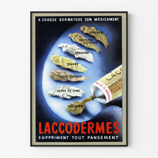 Vintage Medical Poster Laccodermes