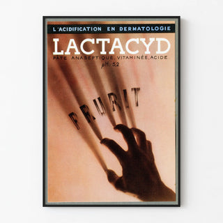 Vintage Lactacyd dermatology advertising poster