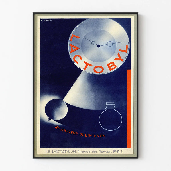 Vintage Poster Lactobyl Intestine Regulator – Retro Wall Decoration