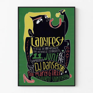 Ladyfest 2013 Poster - Colorful and graphic event poster