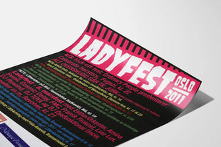 Ladyfest Oslo 2011 Poster - Feminist music and culture event