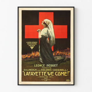 Vintage patriotic poster Lafayette We Come