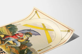 Vintage Lager Beer Poster with Royal Frog