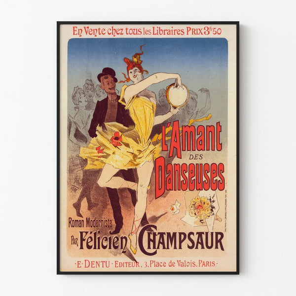Vintage poster The Dancer's Lover by Félicien Champsaur