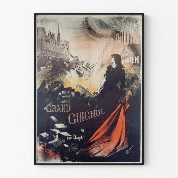 Vintage Poster Grand Guignol L'Amie de l'Ordre Georges Darien