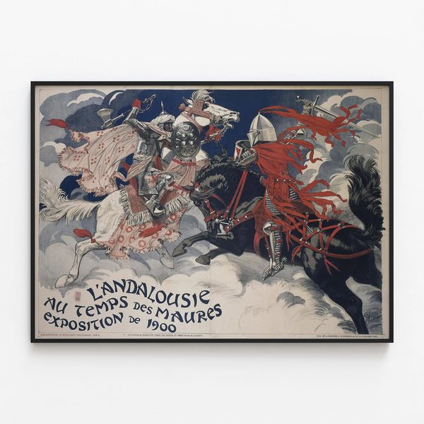 Decorative poster Andalusia in the time of the Moors — framed artwork on a wall