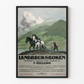 Vintage Landbruksboken Poster - Traditional Agricultural Illustration