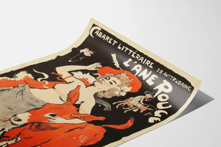 Vintage poster Cabaret Literary L'Âne Rouge