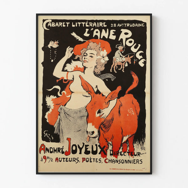 Vintage poster Cabaret Literary L'Âne Rouge