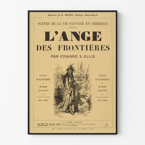Vintage poster The Angel of Borders - American-era wall decoration
