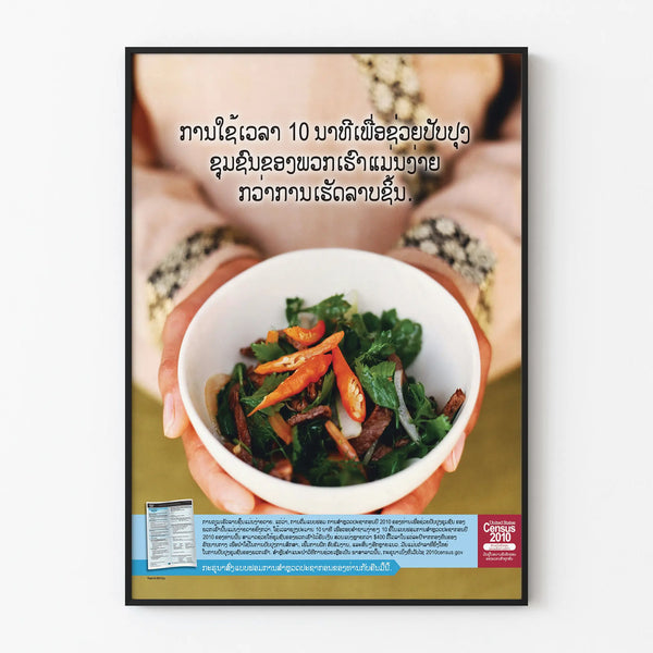 Lao Awareness Poster on Nutrition and Health