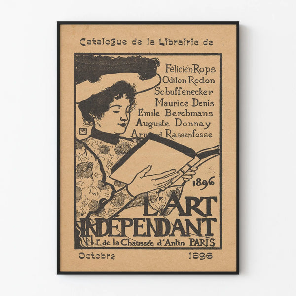 Vintage Poster L'Art Indépendant 1896 - Artistic Wall Decoration