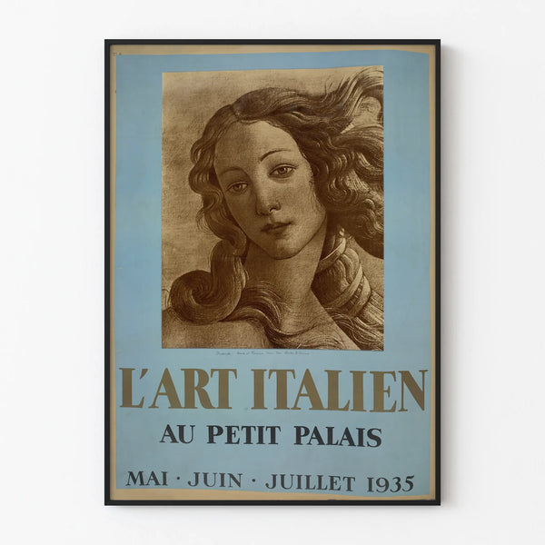 Vintage wall decoration poster of Italian art at the Petit Palais 1935