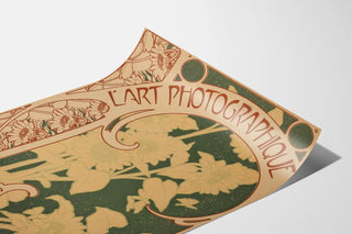 Vintage poster of photographic art in Art Nouveau style
