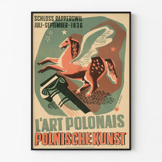 Vintage Poster of Polish Art - Schloss Rapperswil 1936