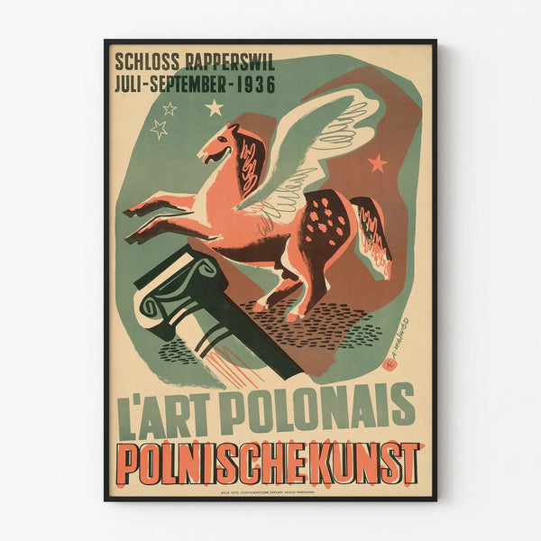 Vintage Poster of Polish Art - Schloss Rapperswil 1936