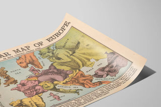 Satirical Poster of Europe at War as Seen by France — artwork view