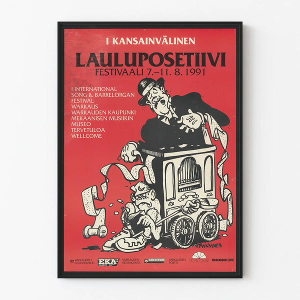 Vintage Poster Festival International Lauluposetiivi 1991