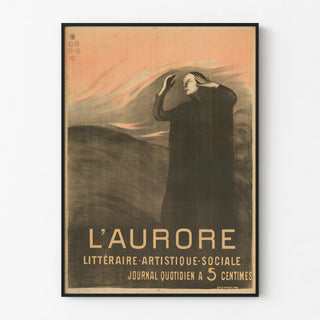 Vintage poster L'Aurore - Artistic and social literary journal