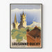 Vintage poster of Lausanne-Ouchy, Switzerland by Vera Hirzel