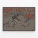 Vintage poster of Lawrenceville American football 1906 — framed artwork on a wall