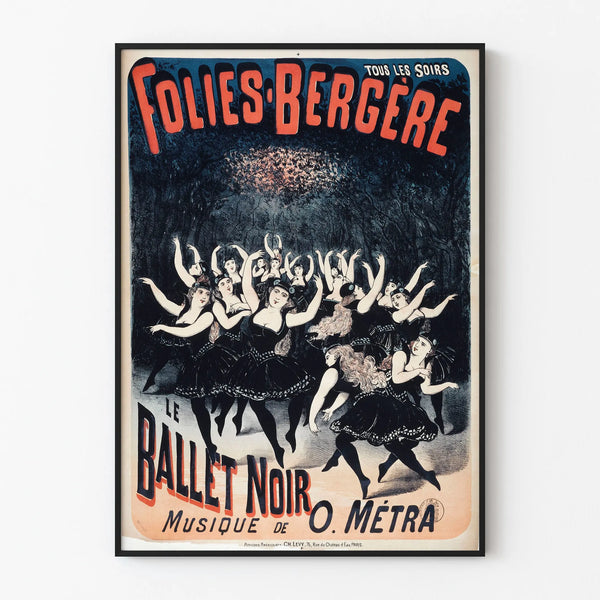 Vintage Poster of The Black Ballet at Folies Bergère