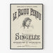Vintage poster Le Bijou Perdu - Opéra d'A. Adam with Mademoiselle Singelée