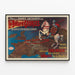 Vintage Poster The Billiard Georges Triumph Universally — framed artwork on a wall