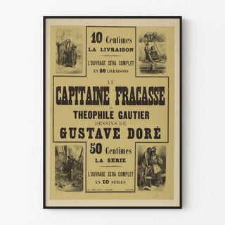 Vintage poster of Le Capitaine Fracasse by Gustave Doré