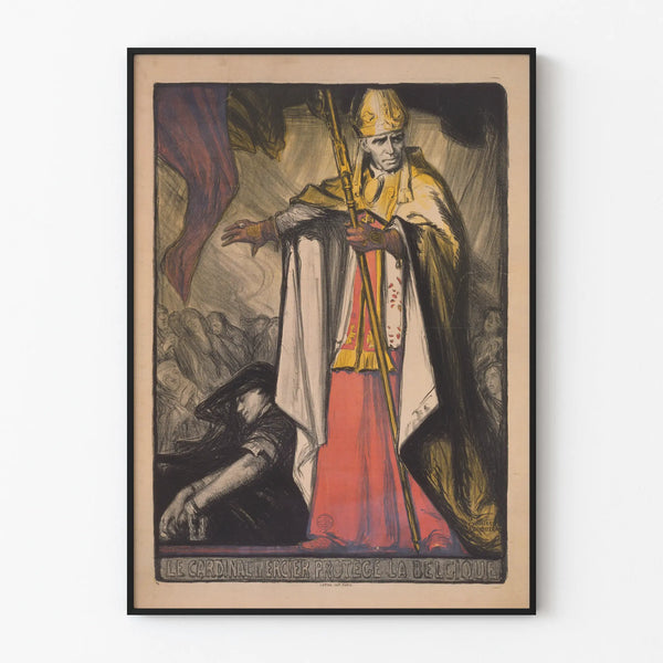 Poster Cardinal Mercier Protects Belgium