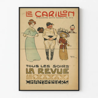 Vintage Poster Le Carillon - The Review and the Charlotins