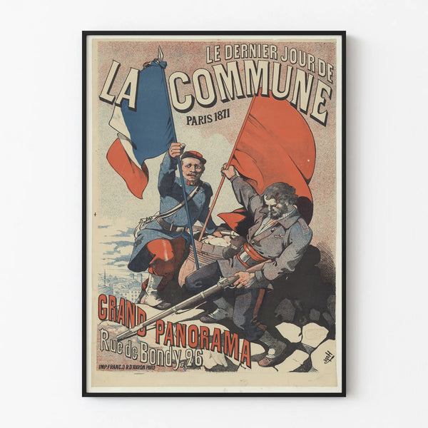 Historical Poster The Last Day of the Commune Paris 1871