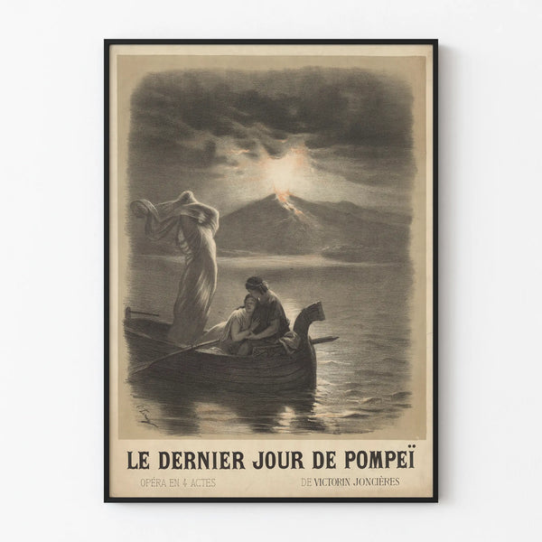Vintage poster The Last Day of Pompeii - Artistic wall decoration