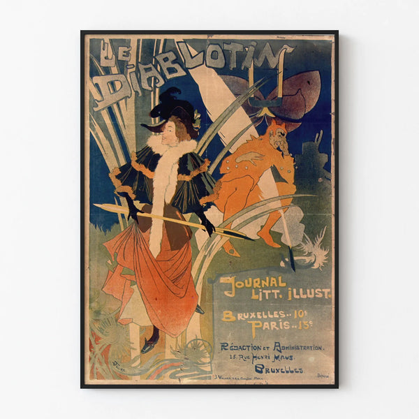 Vintage Poster The Little Devil - Artistic Wall Decoration