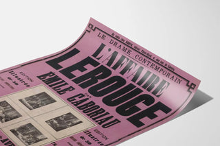 Vintage poster L'Affaire Le Rouge by Émile Gaboriau