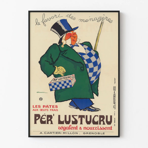 Vintage poster Pér' Lustucru - Retro kitchen wall decoration