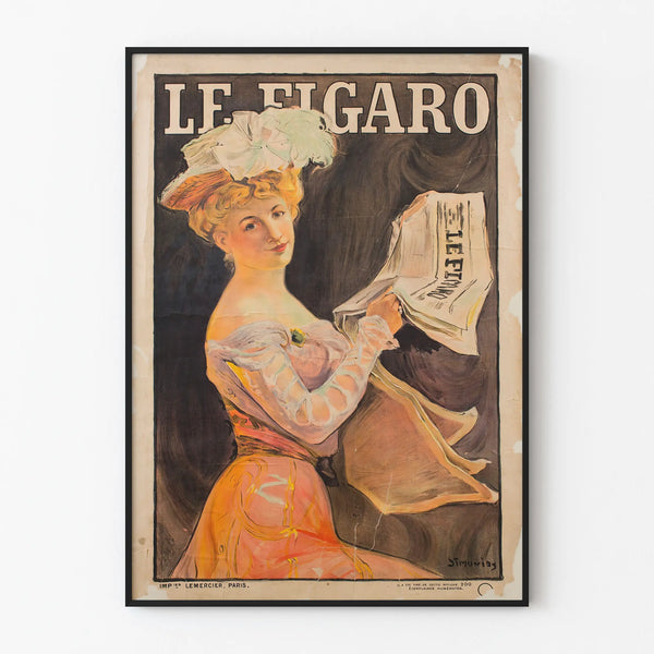 Vintage Poster Le Figaro - Elegant Wall Decoration
