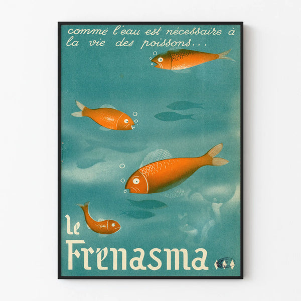 Vintage poster Le Frénasma Fish decorative